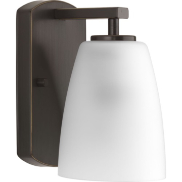 Progress Lighting Leap 1-Light Bath Vanity Sconce - 120V - Antique Bronze