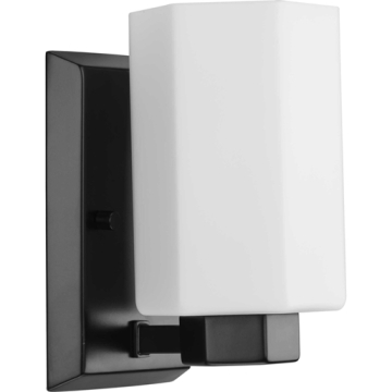 Progress Lighting Estrada 1-Light Bath Vanity Sconce - 120V - Matte Black