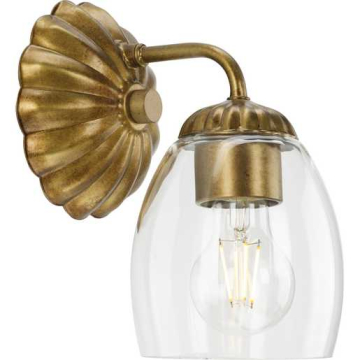 Progress Lighting Quillan 1-Light Bath Vanity Sconce - 120V - Gold Ombre