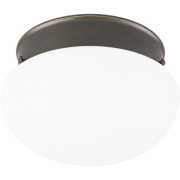 Progress Lighting Fitter 9.5" 2-Light Flush Mount - 120V - Antique Bronze