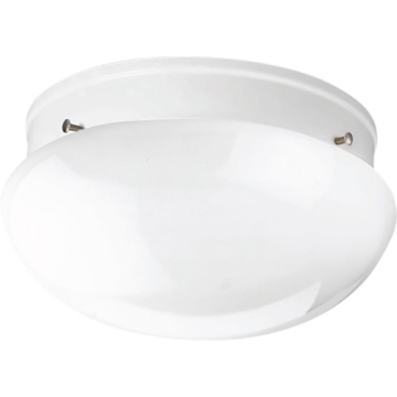 Progress Lighting Fitter 9.5" 2-Light Flush Mount - 120V - White