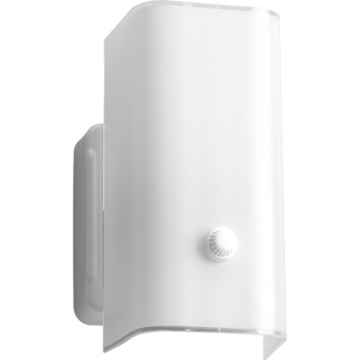 Progress Lighting White Glass 1-Light Bath Vanity Sconce - 120V - White