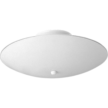 Progress Lighting Round Glass 3-Light Close to Ceiling Light Fixture - 120V - White