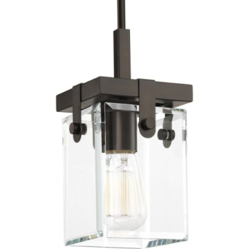Progress Lighting Glayse Mini Pendant - 120V - Antique Bronze