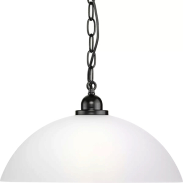 Progress Lighting Classic Dome 1-Light Pendant - 120V - Matte Black