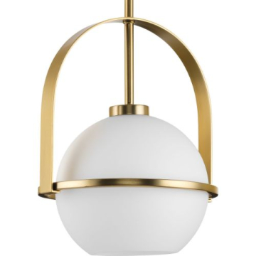 Progress Lighting Delayne 9" 1-Light Pendant - 120V - Brushed Bronze