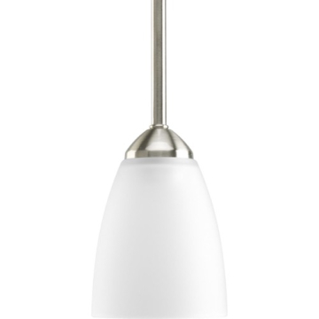 Progress Lighting Gather Mini Pendant - 120V - Brushed Nickel