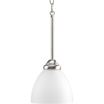 Progress Lighting Heart Mini Pendant - 120V - Brushed Nickel