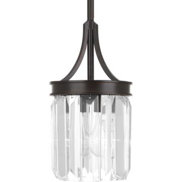 Progress Lighting Glimmer Mini Pendant - 120V - Antique Bronze