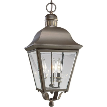 Progress Lighting Andover 3-Light Hanging Lantern - 120V - Antique Bronze