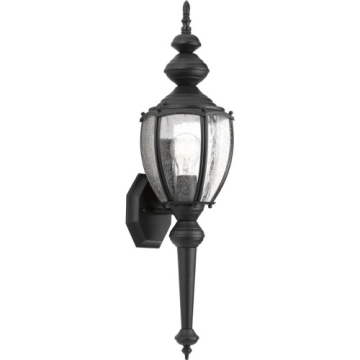 Progress Lighting Roman Coach 1-Light Medium Outdoor Wall Lantern - 120V - Textured Black