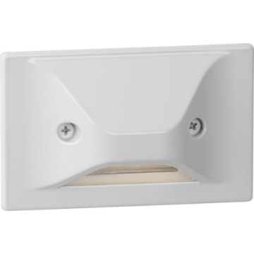 Progress Lighting Indoor/Outdoor LED Hood Step Light - Horizontal + Vertical - 3000K - 120V - Satin White