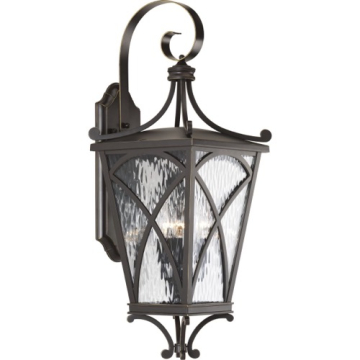 Progress Lighting Cadence 3-Light Large Outdoor Wall Lantern - 120V - Oil Rubbed Bronze