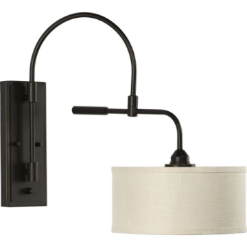 Progress Lighting Kempsey 1-Light Swing Arm Wall Sconce - 120V - Antique Bronze