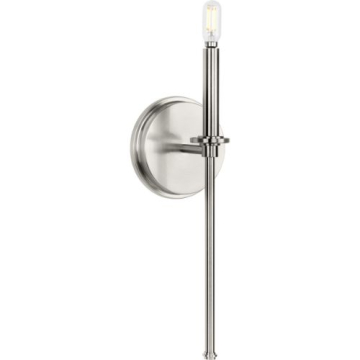 Progress Lighting Elara 1-Light Wall Sconce - 120V - Brushed Nickel