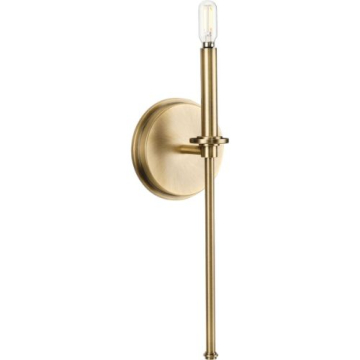 Progress Lighting Elara 1-Light Wall Sconce - 120V - Vintage Brass