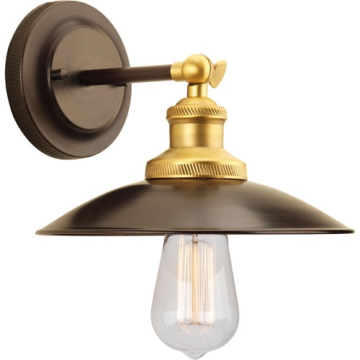Progress Lighting Archives 1-Light Adjustable Swivel Wall Sconce - 120V - Antique Bronze