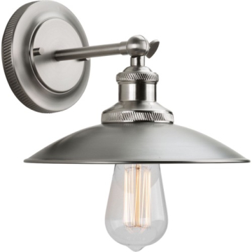 Progress Lighting Archives 1-Light Adjustable Swivel Wall Sconce - 120V - Antique Nickel