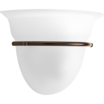 Progress Lighting 1-Light Bell Shape Wall Sconce - 120V - Antique Bronze