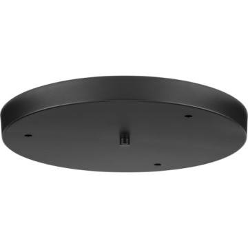 Progress Lighting 15.5" Round Canopy Kit for Up to 3 Pendants - Matte Black