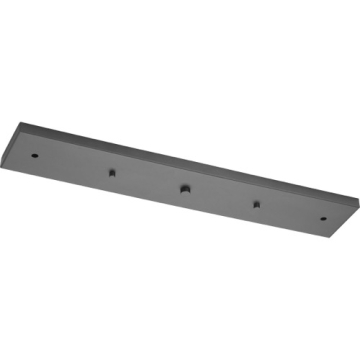 Progress Lighting 24" Linear Canopy Kit for Up to 3 Pendants - Graphite