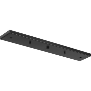 Progress Lighting 24" Linear Canopy Kit for Up to 3 Pendants - Matte Black