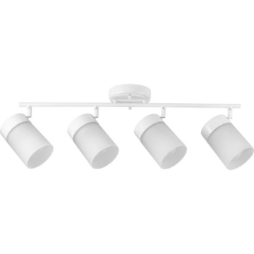Progress Lighting Ridgecrest 4-Light Directional Track Fixture - 120V - Satin White