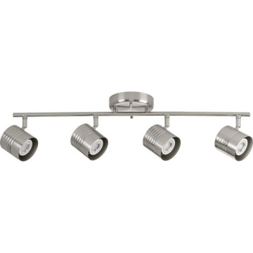 Progress Lighting Kitson 4-Light Directional Track Fixture - 120V - Brushed Nickel