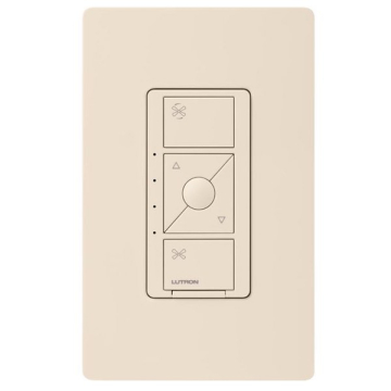 Lutron Caseta Wireless In-Wall Fan Control - 120V - Light Almond