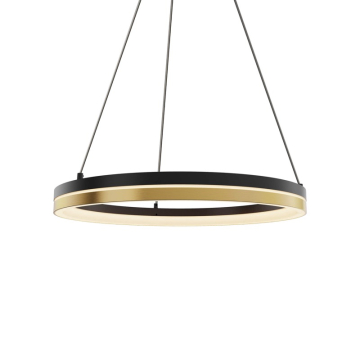 DALS Eclipse LED Pendant Light - 25W - CCT Selectable - 120V - Black / Gold