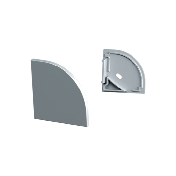 American Lighting End Caps with Power Feed for Radius XL Surface Mounting Channel