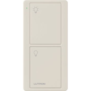 Lutron 2-Button Pico Smart Remote - Light Icons - Light Almond