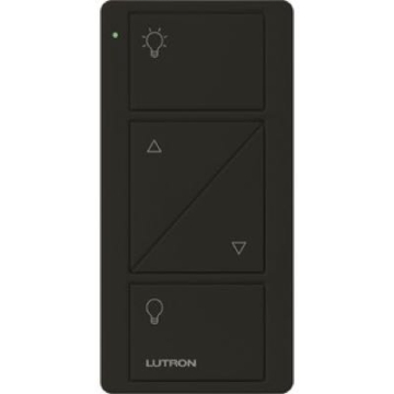 Lutron 2-Button Pico Smart Remote with Raise/Lower - Light Icons - Black