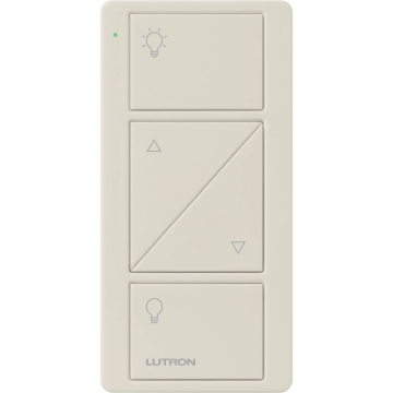 Lutron 2-Button Pico Smart Remote with Raise/Lower - Light Icons - Light Almond