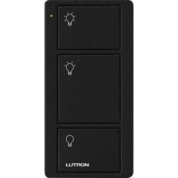 Lutron Original 3-Button Pico Smart Remote - Light Icons - Midnight