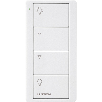 Lutron 4-Button Pico Smart Remote - Zone Control - Light Icons - Snow