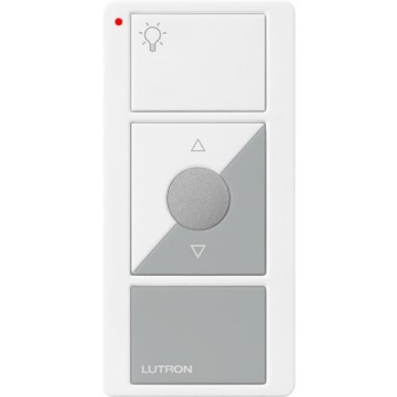 Lutron Original 3-Button Pico Smart Remote with Raise/Lower and Preset - Light Icons - White/Gray