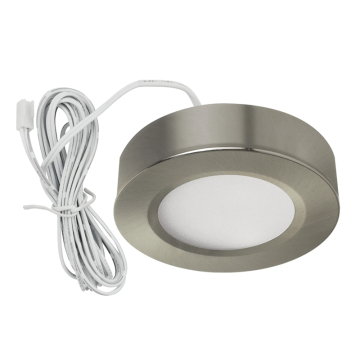 Westgate 3" LED Slim Puck Light - 250 Lumens - 4W - CCT Selectable - 12V - Brushed Nickel
