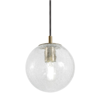 AFX Palla 7" Medium Base Pendant - 120V - Light Antique Brass