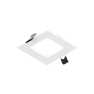DALS Reach 4" LED Sqaure Slim Downlight - 740 Lumens - 9W - CCT Selectable - 120V - White
