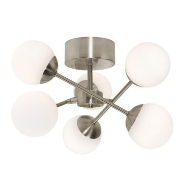 AFX Pearl LED Semi-Flush Mount - 3000K - Satin Nickel - 120V