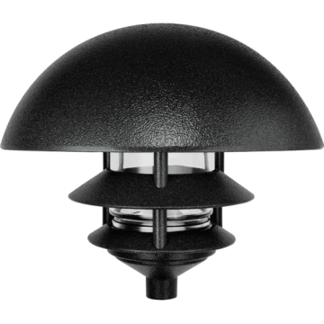 RAB 75W Max Three Tier Dome Top Landscape Light - Black - 120V