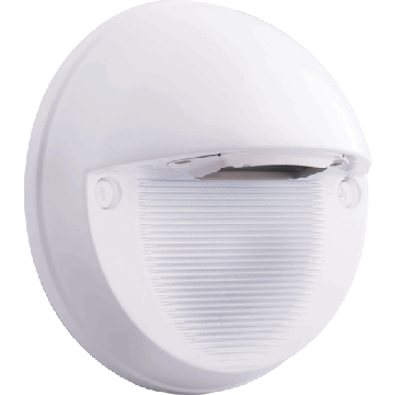 RAB 5W Round LED Step Light - 5000K - 213 Lumens - 120-240V - White