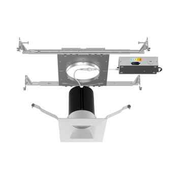 WAC Lighting Ion 2" Square New Construction LED Downlight - 695 Lumens - 9W - CCT Selectable - 120-277V - White