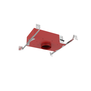 WAC Lighting FQ 2" LED Fire Rated Shallow New Construction Housing Kit Trimmed - 15W - 120-277V - Galvanized Steel