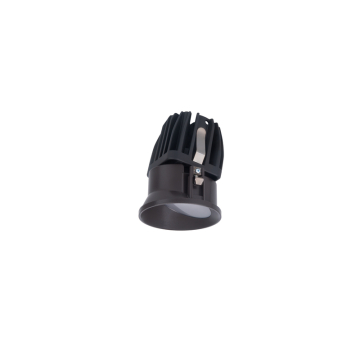 WAC Lighting FQ 2" LED Round Wall Wash Shallow Trimless Downlight - 885 Lumens - 15W - 2700K - 120-277V - Dark Bronze