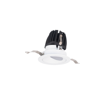 WAC Lighting FQ 2" LED Round Wall Wash Shallow Trimmed Downlight - 885 Lumens - 15W - 2700K - 120-277V - White