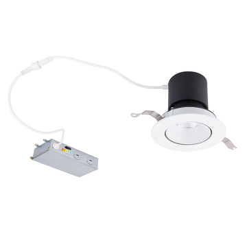 WAC Lighting Patriot 3" Round Gimbal LED Downlight - 1,000 Lumens - 12W - CCT Selectable - 120-277V - White