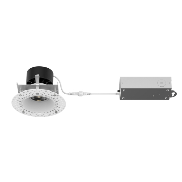 WAC Lighting Kenric 3.5" Round Trimless Gimbal LED Downlight - 1,420 Lumens - 14.5W - CCT Selectable - 120-277V - White