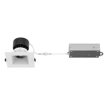 WAC Lighting Kenric 3.5" Square Gimbal LED Downlight - 1,420 Lumens - 14.5W - CCT Selectable - 120-277V - White